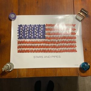 Stars & Pipes (American Flag) Poster